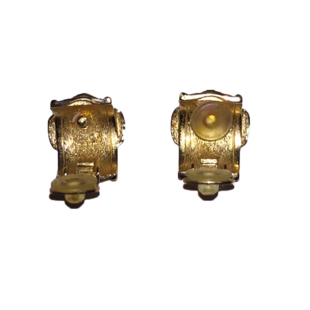Christian Dior Buckle Clip On Earrings - Picture 4 of 6
